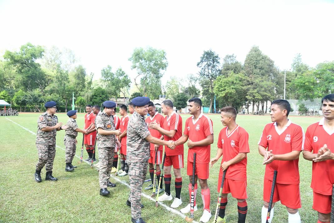   Mens Hockey match at GC Imphal on 07.11.25 Celebrating  hundred years of Indian hockey